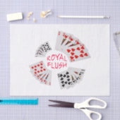 Poker Hands - Royal Flush Tissuepapier (Craft)