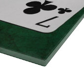 Poker Hands - Straight Flush - Clubs Suit Snijplank (Hoek)