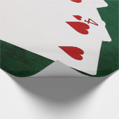 Poker Hands - Straight Flush - Hearts Suit Cadeaupapier (Hoek)