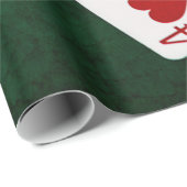 Poker Hands - Straight Flush - Hearts Suit Cadeaupapier (Rol Hoek)