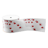 Poker Hands - Straight Flush - Hearts Suit Grosgrain Lint (Spoel)