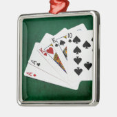 Poker Hands - Two Pair - Ace, King Metalen Ornament (Links)