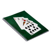 Poker Hands - Two Pair - Ace, King Notitieboek (Rechterzijde)