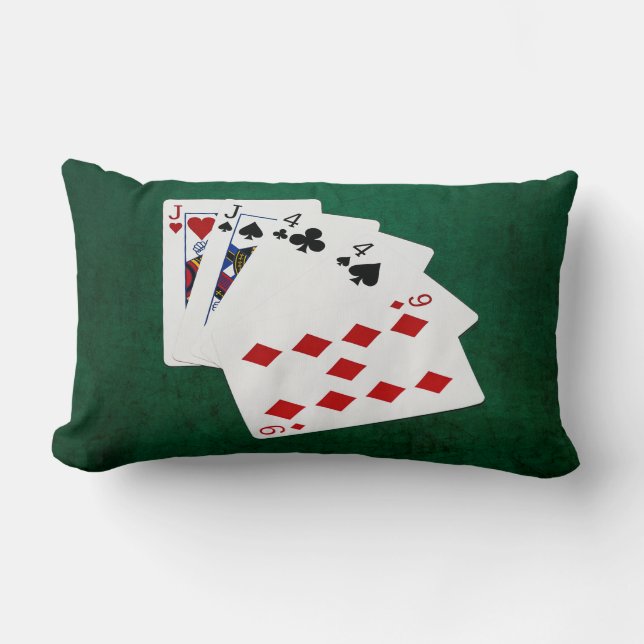 Poker Hands - Two Pair - Jack, Vier Kussen (Voorkant)