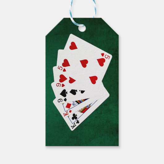 Poker Hands - Two Pair - King, Nine Cadeaulabel (Voorkant)