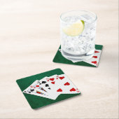 Poker Hands - Two Pair - King, Nine Kartonnen Onderzetters (Insitu)
