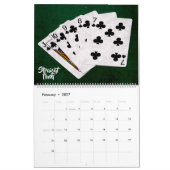 Poker Hands - uniek, grappig, aanpasbaar Kalender (Feb 2027)