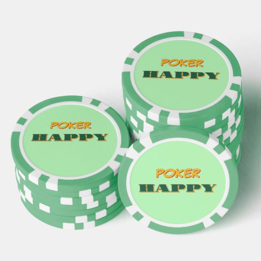 Poker Happy Green Chips (Opstapeling)