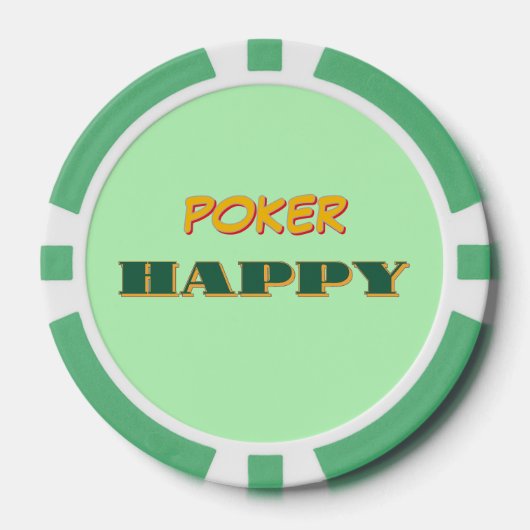 Poker Happy Green Chips (Voorkant)