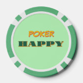 Poker Happy Green Poker Chips (Achterkant)