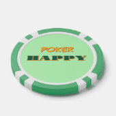 Poker Happy Green Poker Chips (Enkel)