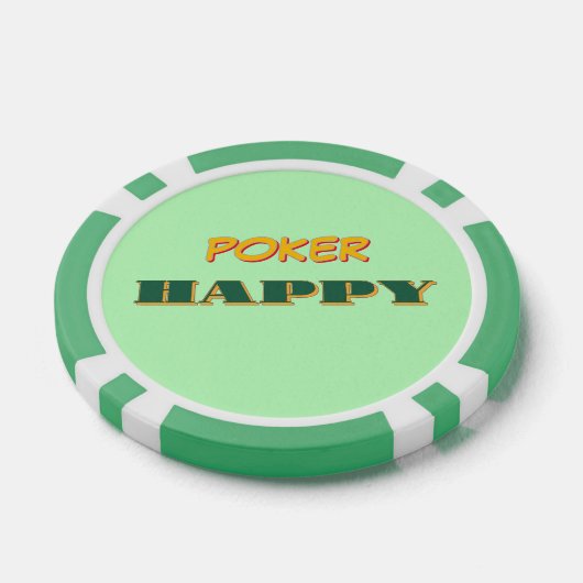 Poker Happy Green Poker Chips (Enkel)