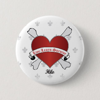 Poker Hart en Botten Ronde Button 5,7 Cm