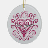 Poker Harten Keramisch Ornament (Links)