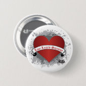 Poker Heart Ronde Button 5,7 Cm (Voorkant /achterkant)