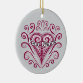 Poker Hearts  Keramisch Ornament (Rechts)