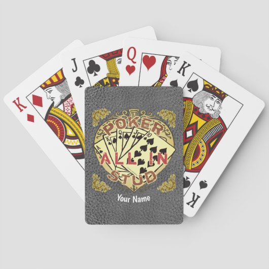 Poker helemaal in pokerkaarten (Achterkant)