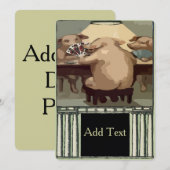 Poker Hogs Kaart Party (Voorkant / Achterkant)