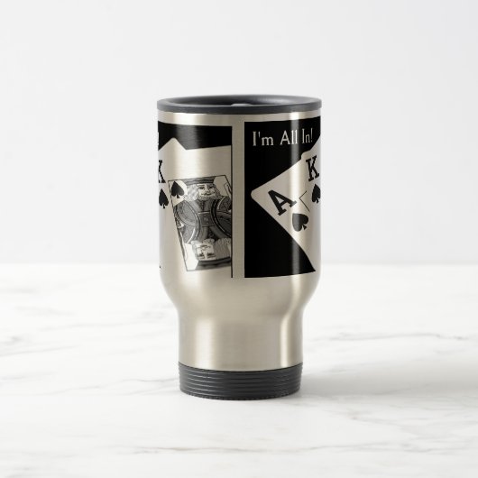Poker, ik ben er helemaal in! reisbeker (Center)