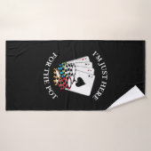 Poker ik ben hier alleen voor de pot. badhanddoek (Badhanddoek)