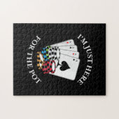 Poker ik ben hier alleen voor de pot. legpuzzel (Horizontaal)