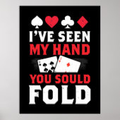 Poker ik heb mijn hand gezien... dat je zou moeten poster (Voorkant)