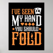 Poker ik heb mijn hand gezien poster (Voorkant)
