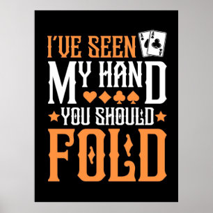 Poker ik heb mijn hand gezien poster