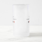 Poker ik ken haar T-shirt nauwelijks Matglas Bierpul (Center)