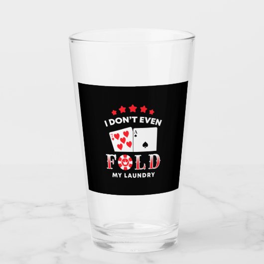 Poker ik vul niet eens mijn was glas (Voorkant)