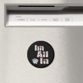 Poker Im helemaal in, Fridge Magnet (Insitu (Vaatwasser))