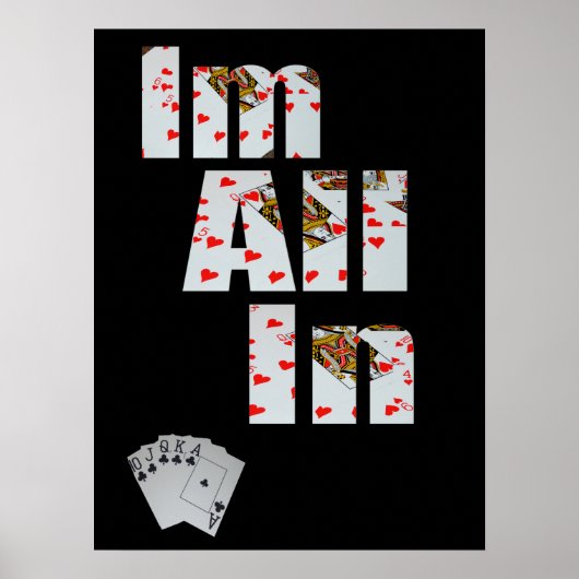 Poker Im helemaal in, Poster (Voorkant)