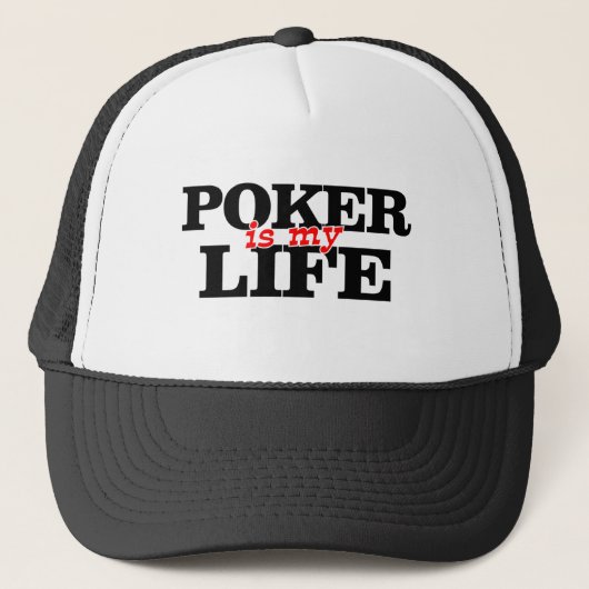 Poker is mijn leven trucker pet (Voorkant)