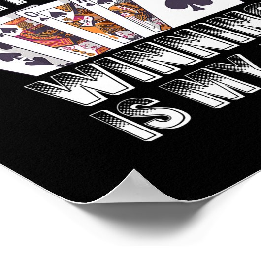 Poker is mijn spelletje winnen is mijn avim casino poster (Hoek)