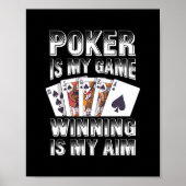 Poker is mijn spelletje winnen is mijn avim casino poster (Voorkant)