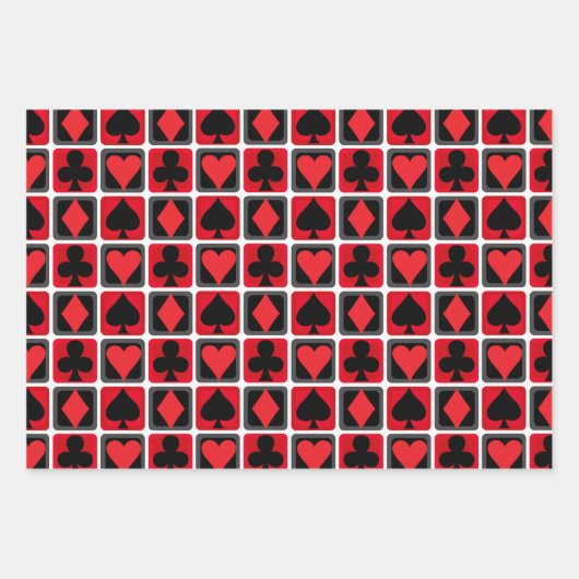 Poker Kaart Pak Party Cadeau Wrapping Papier Set Inpakpapier Vel (Voorkant 3)