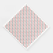 Poker Kaart Pattern | Clubs Diamonds Hearts Spades Servet (Hoek)