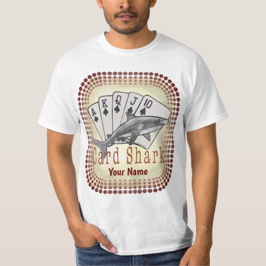 Poker Kaart Shark T-shirt (Voorkant)