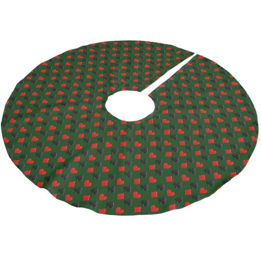 Poker Kaart Suits Pattern Kerstboom Rok (Gekanteld)