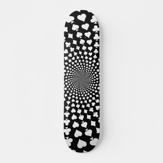 Poker Kaart Suits Spiral: Skateboard (Voorkant)