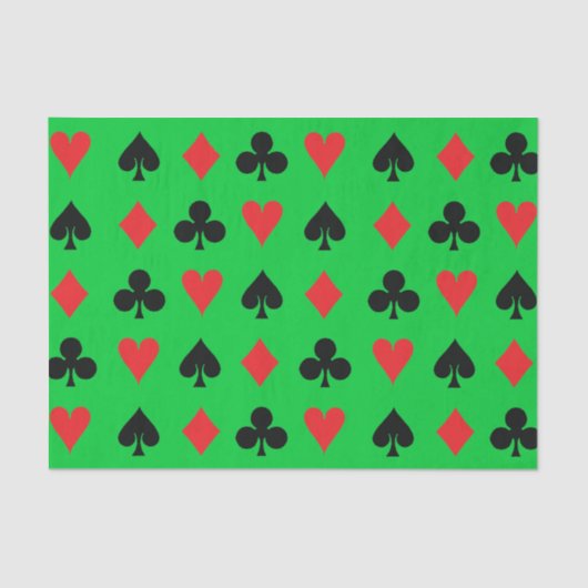 Poker Kaart Suits Tissuepapier (Voorkant)