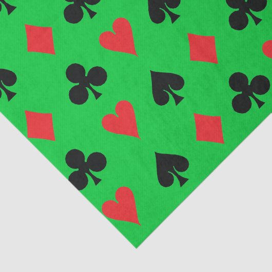 Poker Kaart Suits Tissuepapier (Detail)