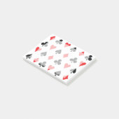 Poker Kaart Suits with Middle Fade Post-it® Notes (Schuin)