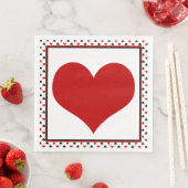 Poker Kaart Thema | Rood hart Servet (Insitu)