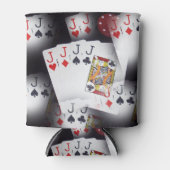 Poker kaarten Quad Jacks patroon, Blikjeskoeler (Voorkant)