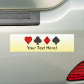Poker: Kaartgroepen: Bumpersticker: Zwarte Jack Bumpersticker (Op auto)
