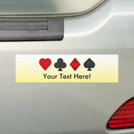 Poker: Kaartgroepen: Bumpersticker: Zwarte Jack Bumpersticker (Op auto)