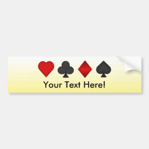 Poker: Kaartgroepen: Bumpersticker: Zwarte Jack Bumpersticker