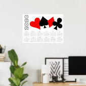 Poker Kalender 2020 Poster (Thuiskantoor)