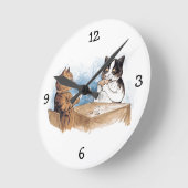 Poker Katten wandklok (Hoek)